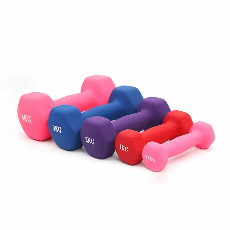 Rubber Hexagonal Dumbbell