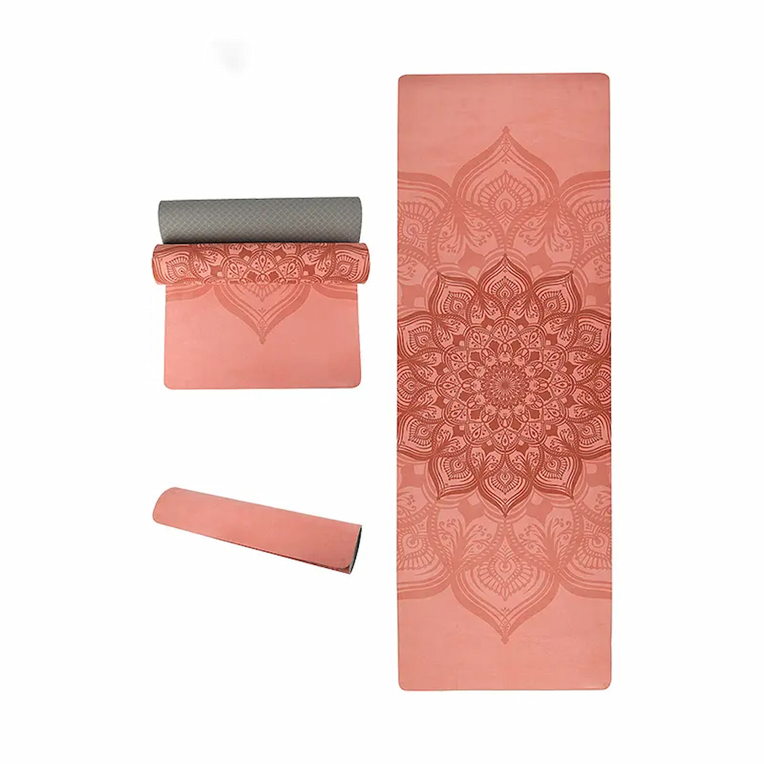 Free Anti Slip Durable Suede TPE Yoga Mat 