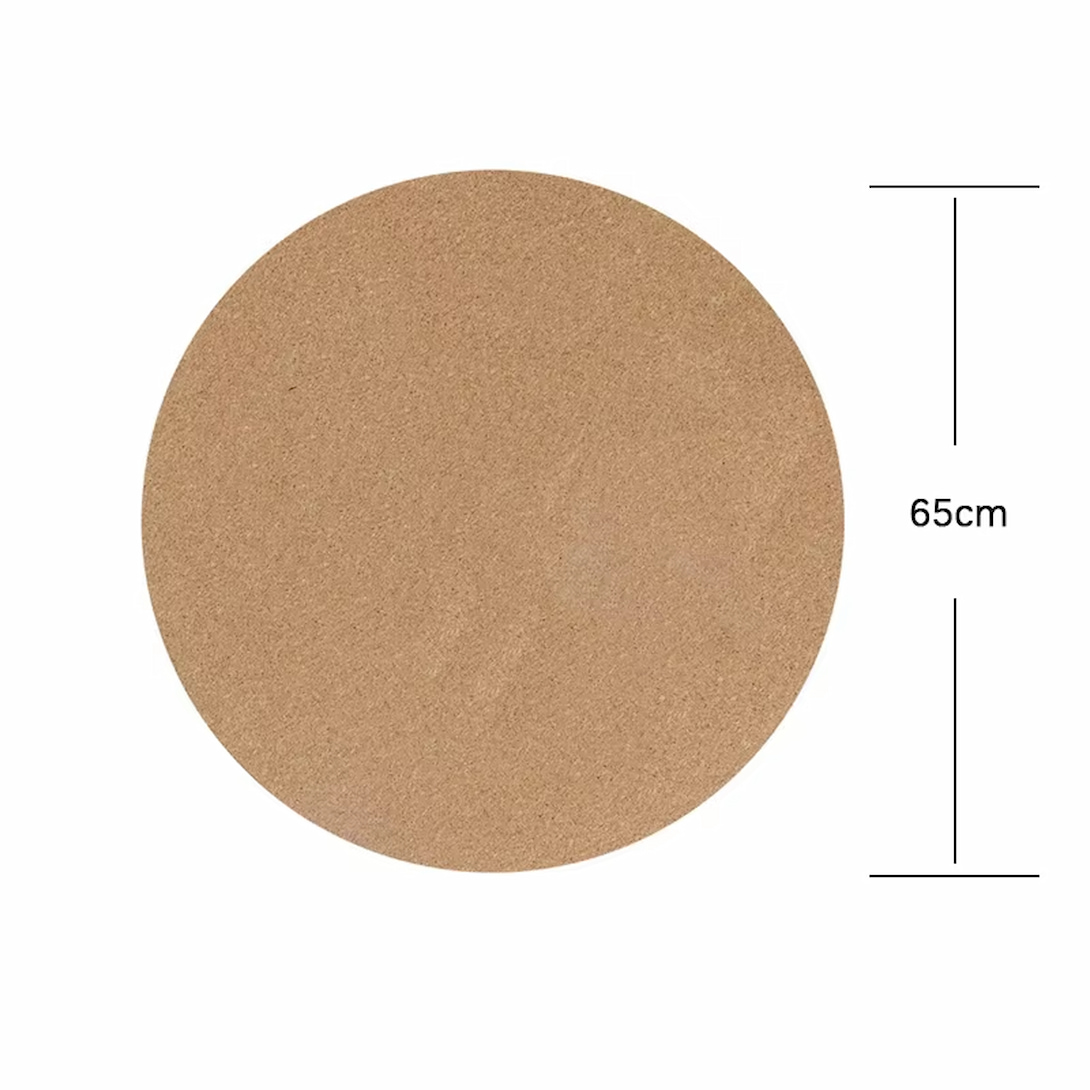  TS Yoga custom logo eco friendly cork round shape yoga mat